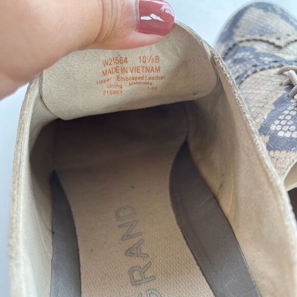Cole Haan ZERØGRAND Wing Ox Closed Hole Ii Python Printed Leather Shoes … - Picture 6 of 7